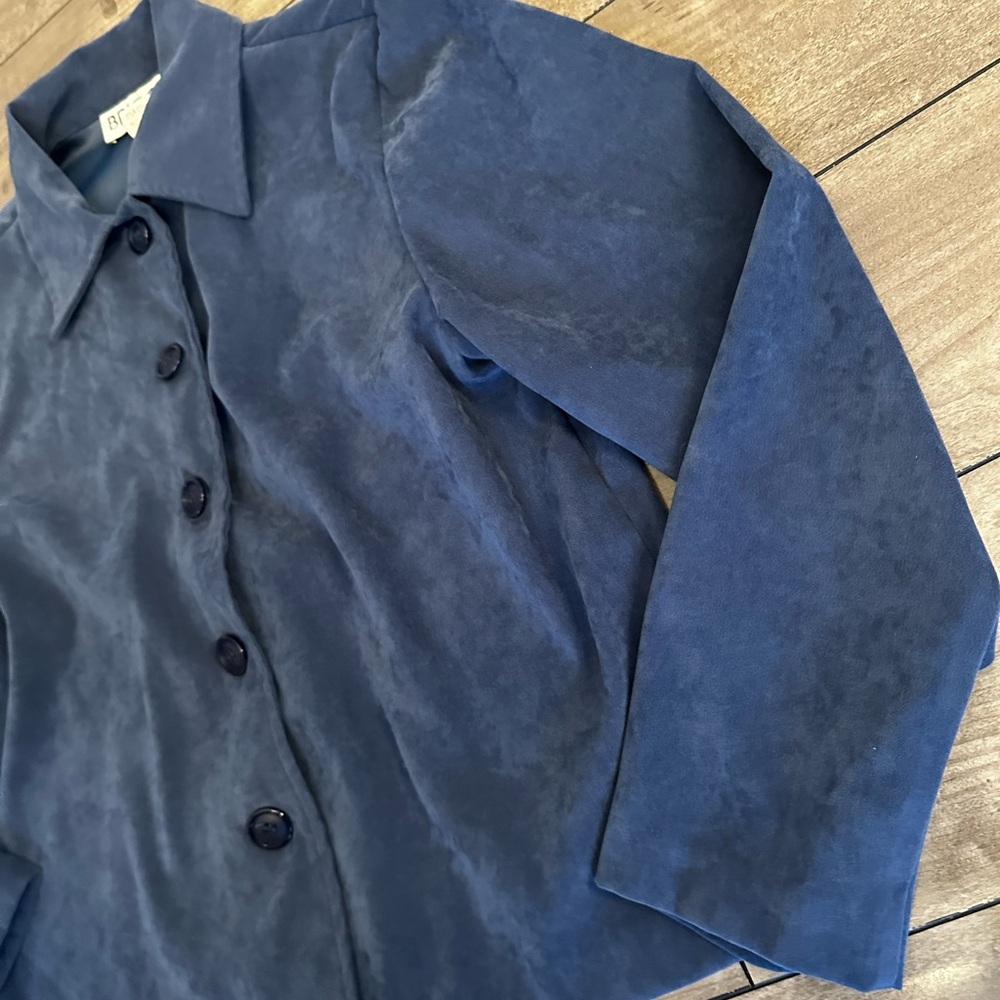 EUC Briggs Petite faux suede jacket Size S - Picture 4 of 7